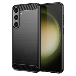 Husa Samsung Galaxy S24 Plus Techsuit Carbon Silicone, negru