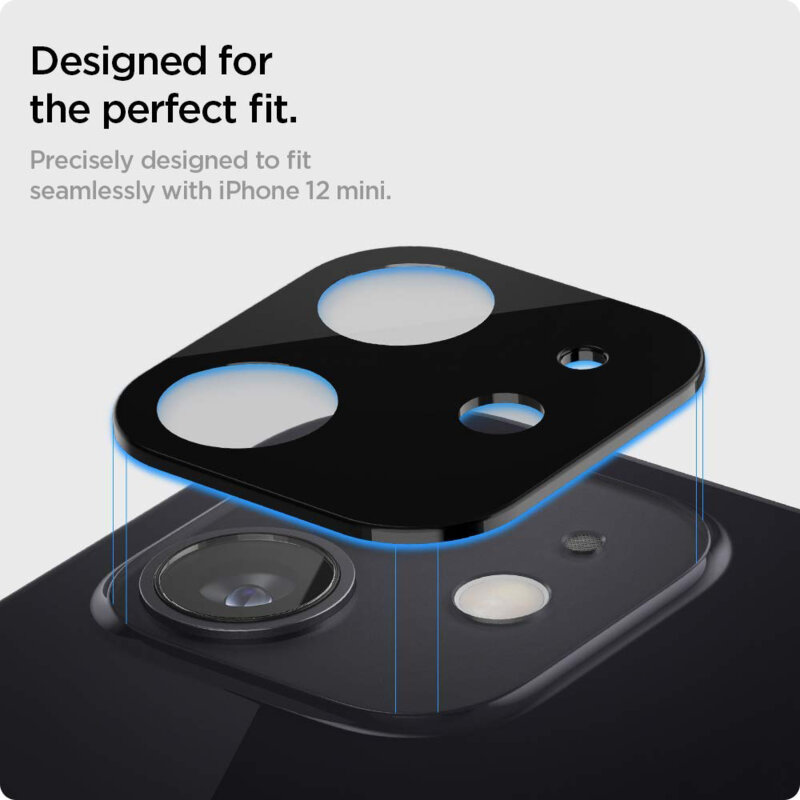 Folie camera iPhone 11 Techsuit Full Glass, negru