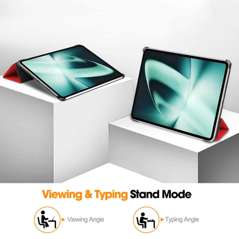 Husa OnePlus Pad Techsuit FoldPro, rosu