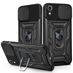 Husa iPhone XR protectie camera Techsuit CamShield Series, negru
