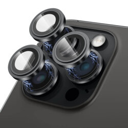 Folie sticla iPhone 15 Pro Max Lito S+ Camera Protector, negru