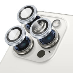 Folie sticla iPhone 15 Pro Lito S+ Camera Protector, albastru