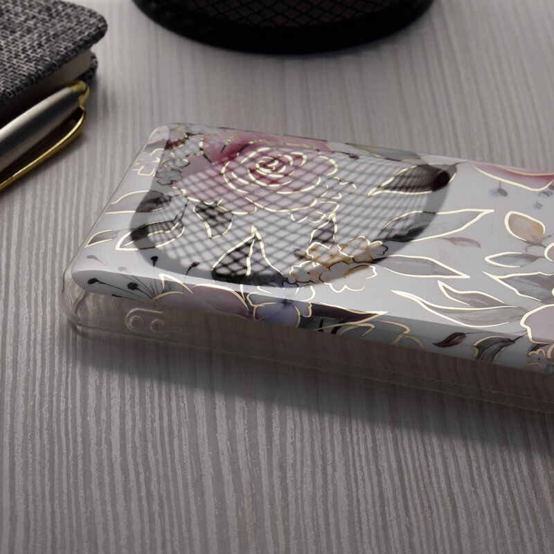 Husa Oppo A78 4G Techsuit Marble, Chloe White