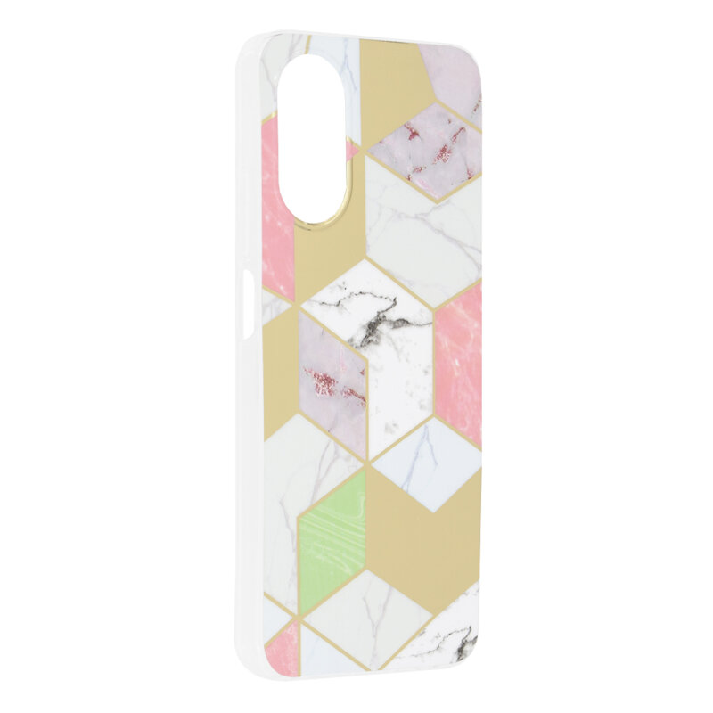 Husa Oppo A17 Techsuit Marble, Purple Hex