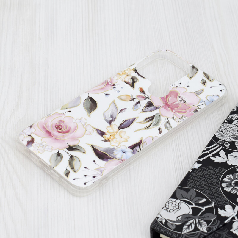 Husa Xiaomi Redmi A2+ Techsuit Marble, Chloe White
