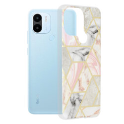 Husa Xiaomi Redmi A2+ Techsuit Marble, Pink Hex