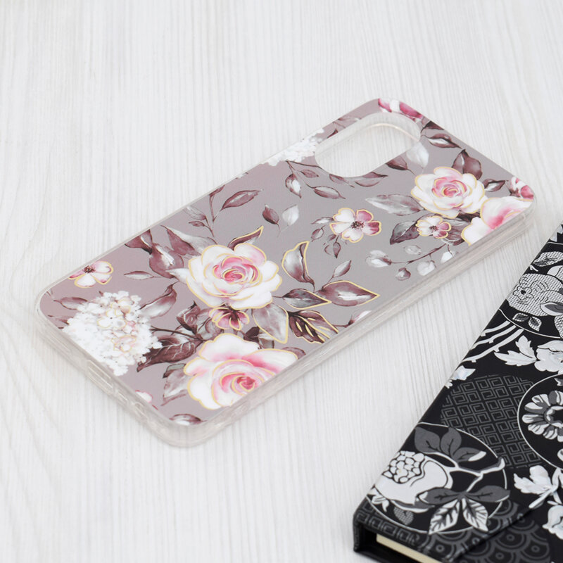 Husa Oppo A17 Techsuit Marble, Bloom of Ruth Gray