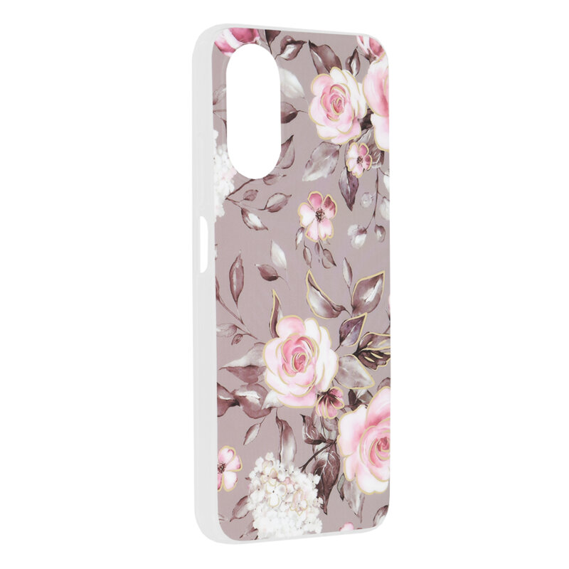 Husa Oppo A17 Techsuit Marble, Bloom of Ruth Gray