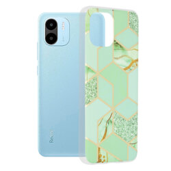 Husa Xiaomi Redmi A2 Techsuit Marble, Green Hex