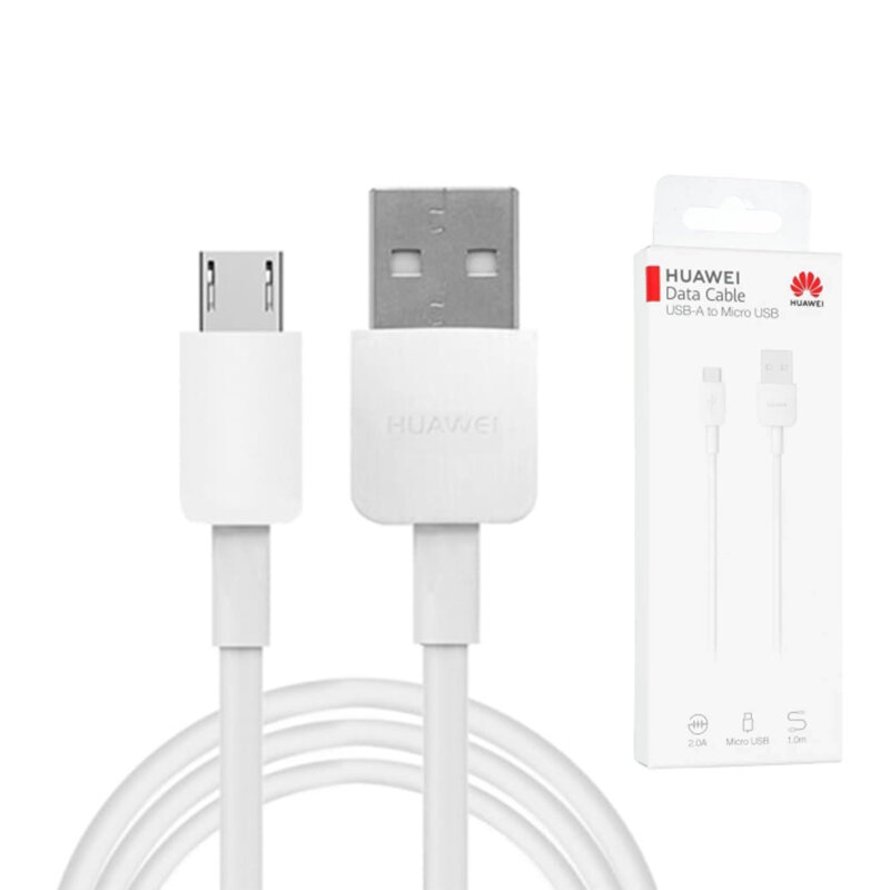 Cablu Huawei CP70 de la USB la Micro-USB, 2A, 1m, alb