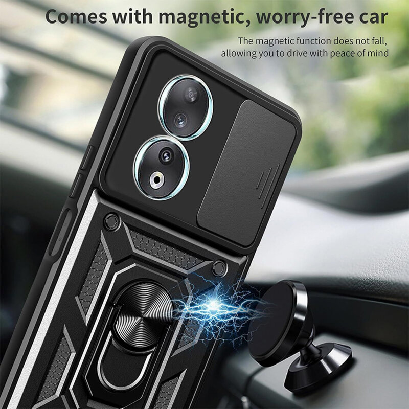 Husa Honor 90 protectie camera Techsuit CamShield Series, negru