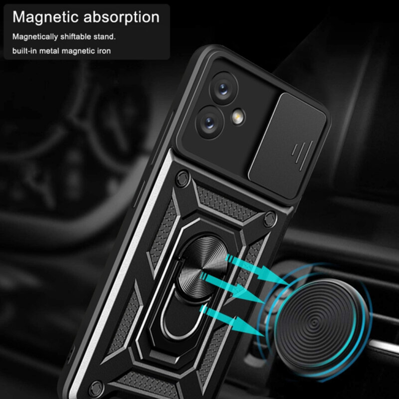 Husa Samsung Galaxy A05 protectie camera Techsuit CamShield Series, negru