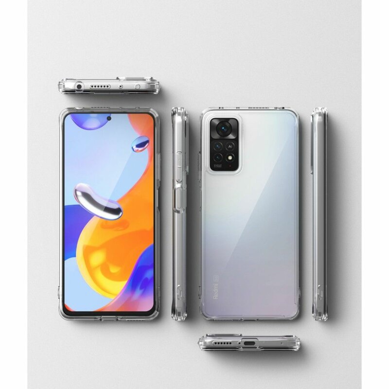 Husa Xiaomi Redmi Note 12 Pro 4G Ringke Fusion X, transparenta