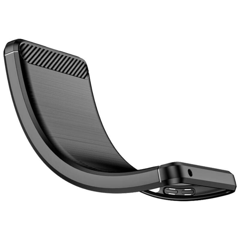 Husa Xiaomi Redmi Note 11 Pro 5G Techsuit Carbon Silicone, negru