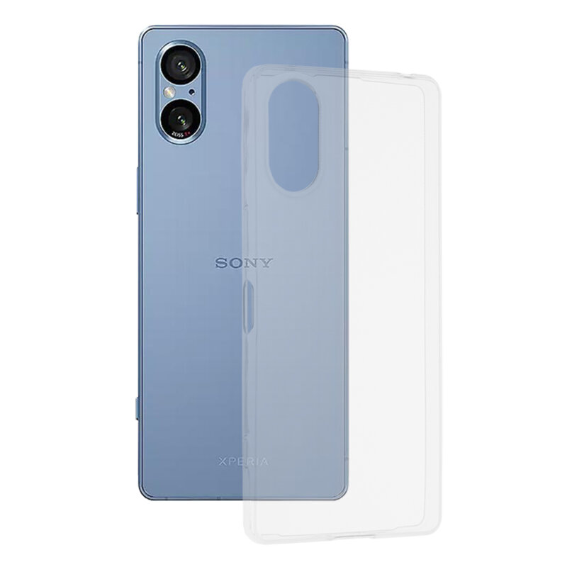 Husa Sony Xperia 5 V Techsuit Clear Silicone, transparenta