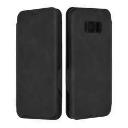 Husa 360° Samsung Galaxy S8 Plus Techsuit Safe Wallet Plus, negru