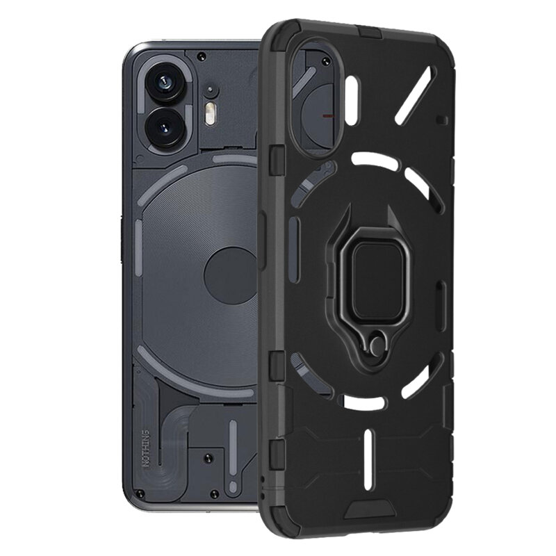 Husa Nothing Phone (2) Techsuit Silicone Shield, negru