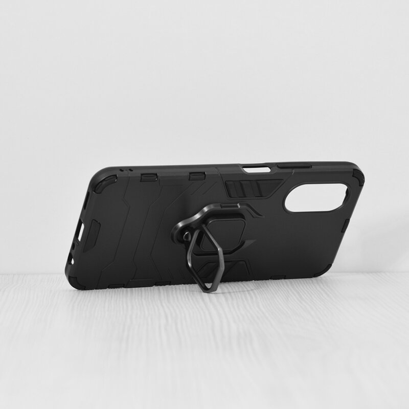 Husa Oppo A17 Techsuit Silicone Shield, negru