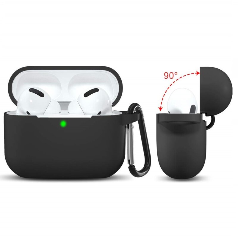 Husa Apple AirPods Pro Techsuit Silicone Case, negru