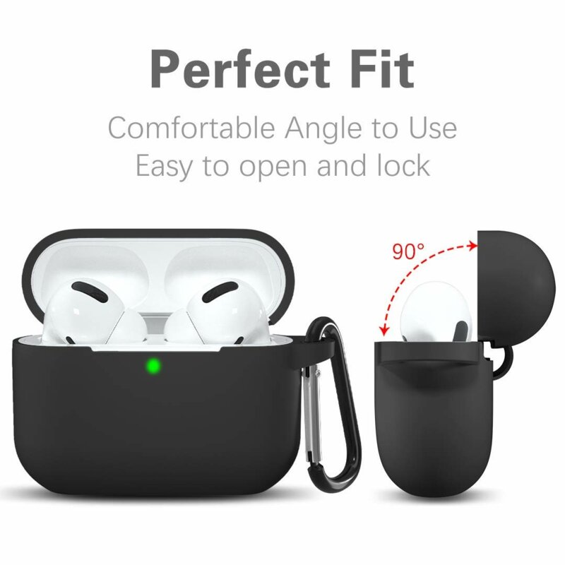 Husa Apple AirPods Pro Techsuit Silicone Case, negru