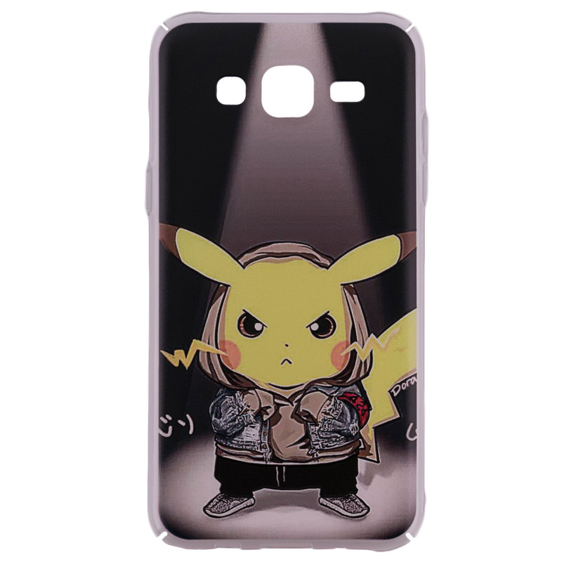 Husa Samsung Galaxy J5 J500 Plastic cu Model Pokemon Angry Pikachu