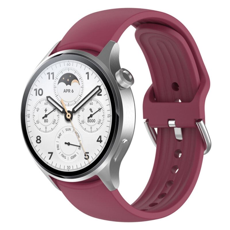 Curea Huawei Watch 3 Techsuit, bordo, W003