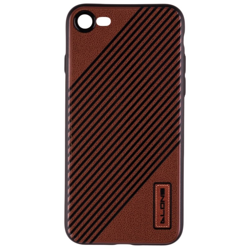 Husa iPhone 8 Plus Dlons UltraSlim Brown Stripes