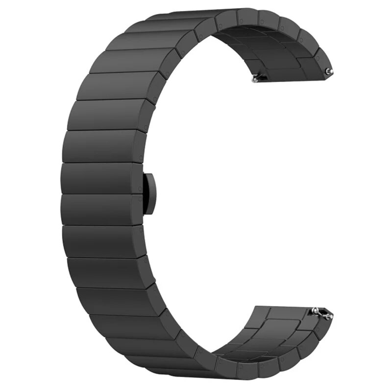 Curea ceas 22 mm Techsuit, negru, W012