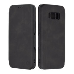 Husa 360° Samsung Galaxy S8 Techsuit Safe Wallet Plus, negru