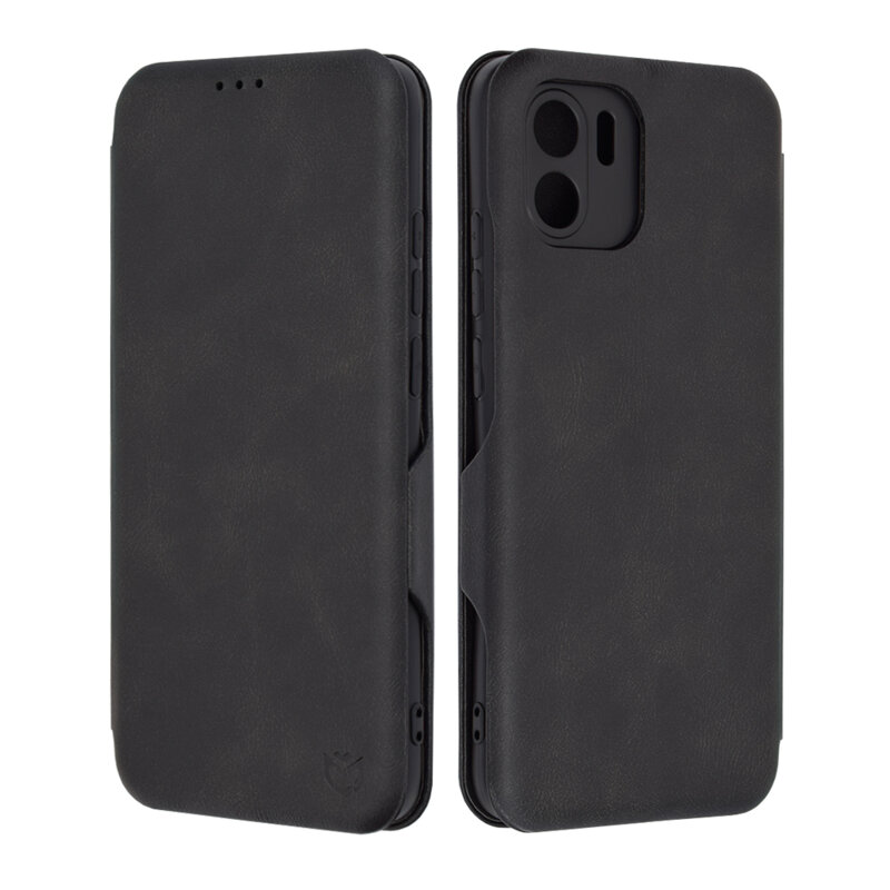 Husa 360° Xiaomi Redmi A1 Techsuit Safe Wallet Plus, negru
