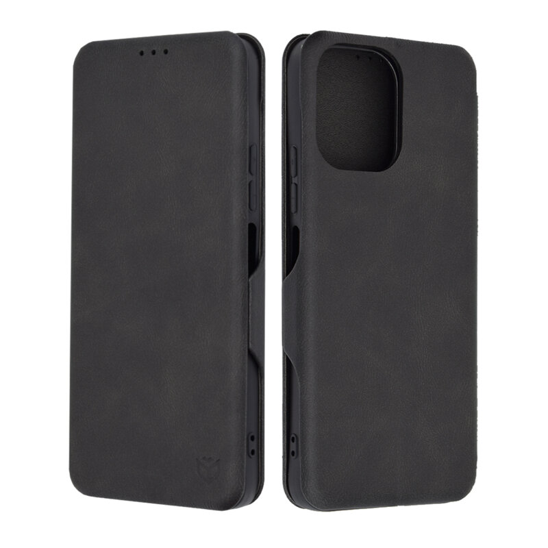 Husa 360° Xiaomi Redmi 12 4G Techsuit Safe Wallet Plus, negru