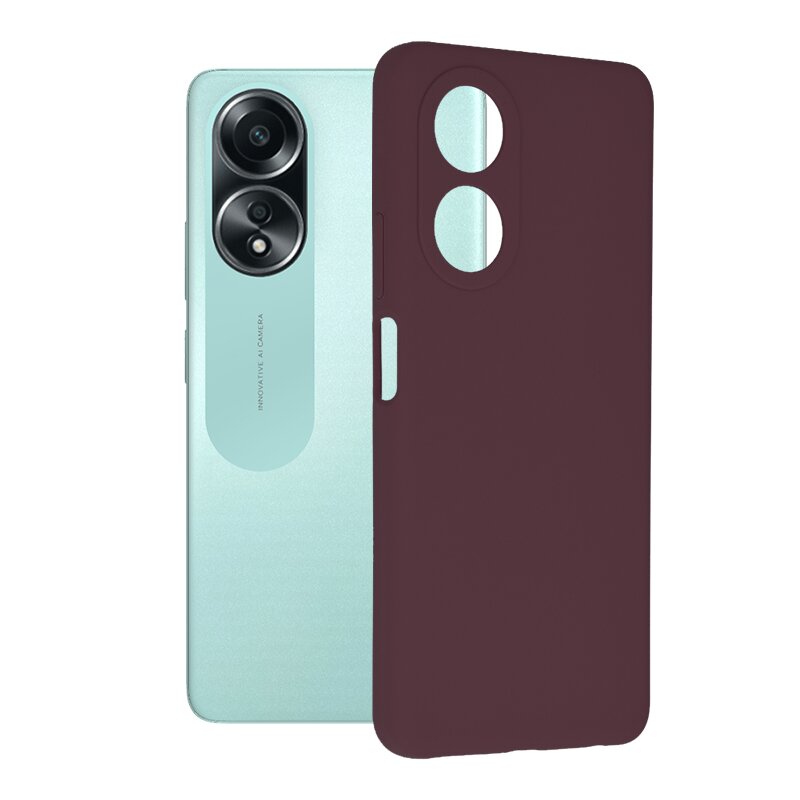 Husa Oppo A58 4G Techsuit Soft Edge Silicone, violet