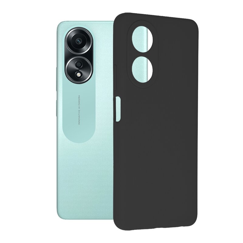 Husa Oppo A58 4G Techsuit Soft Edge Silicone, negru