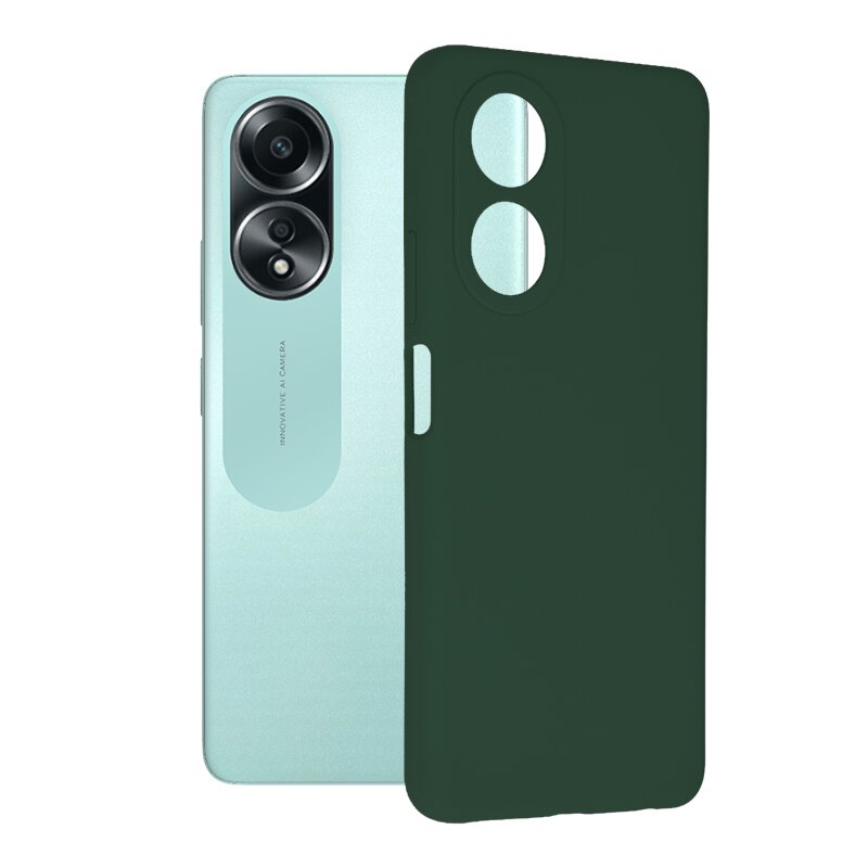 Husa Oppo A58 4G Techsuit Soft Edge Silicone, verde