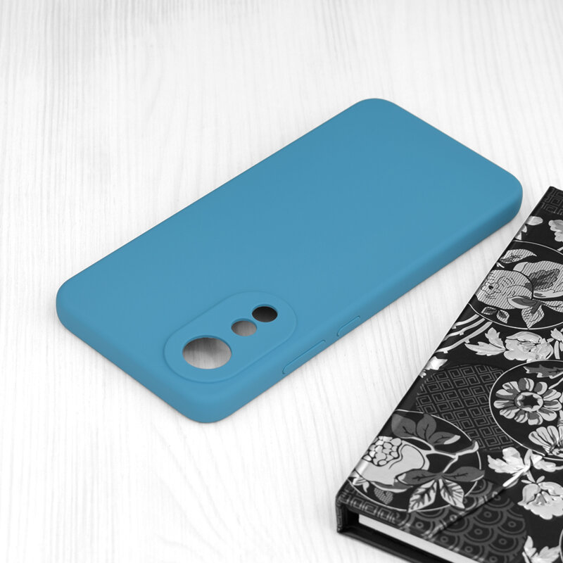 Husa Oppo A78 4G Techsuit Soft Edge Silicone, albastru
