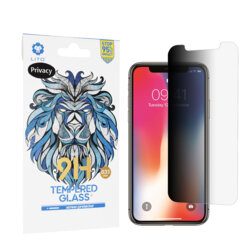 Folie sticla iPhone X, iPhone 10 Lito 9H Tempered Glass, privacy