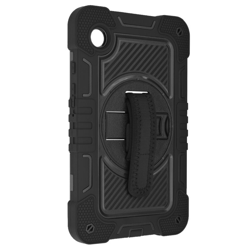 Husa Samsung Galaxy Tab A9 Techsuit StripeShell 360, negru