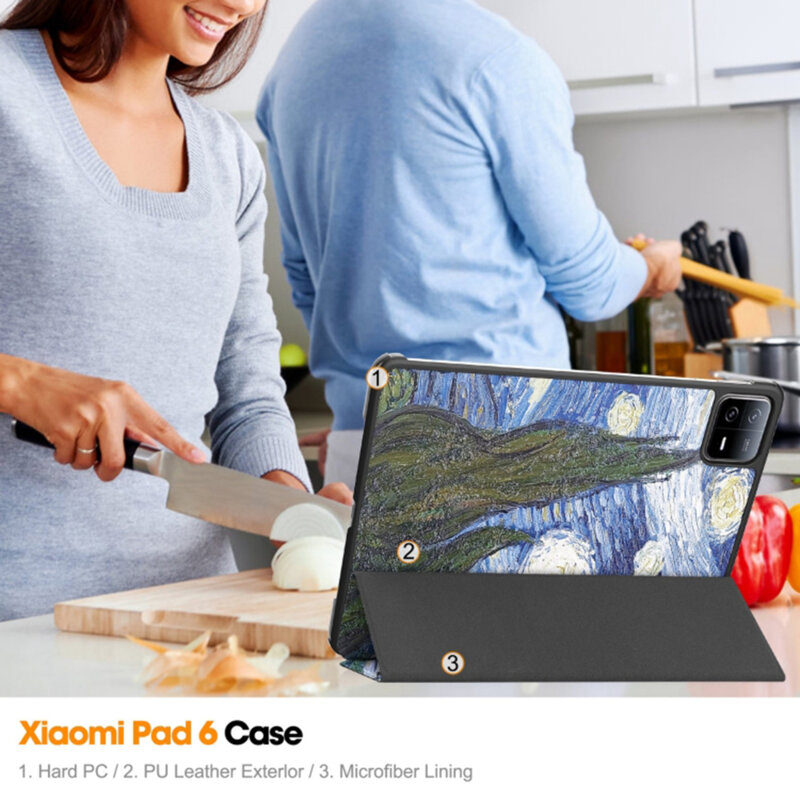 Husa Xiaomi Pad 6 Pro Techsuit FoldPro, Starry Night