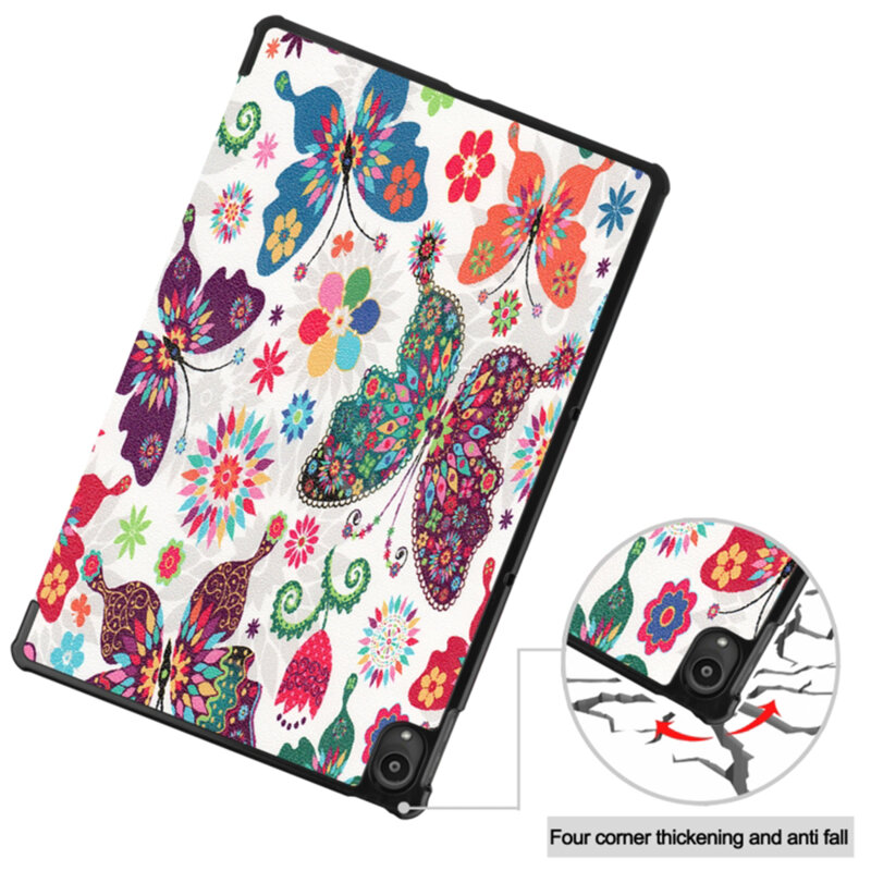 Husa Lenovo Tab P11 Plus TB-J616F/TB-J616X Techsuit FoldPro, Butterfly