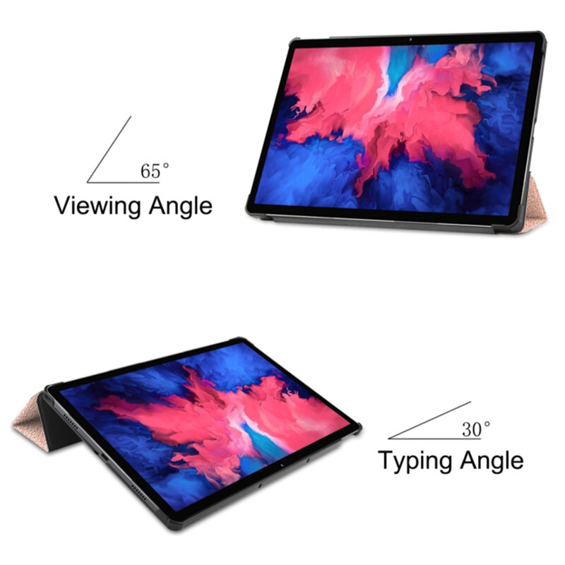 Husa Lenovo Tab P11 Plus TB-J616F/TB-J616X Techsuit FoldPro, roz