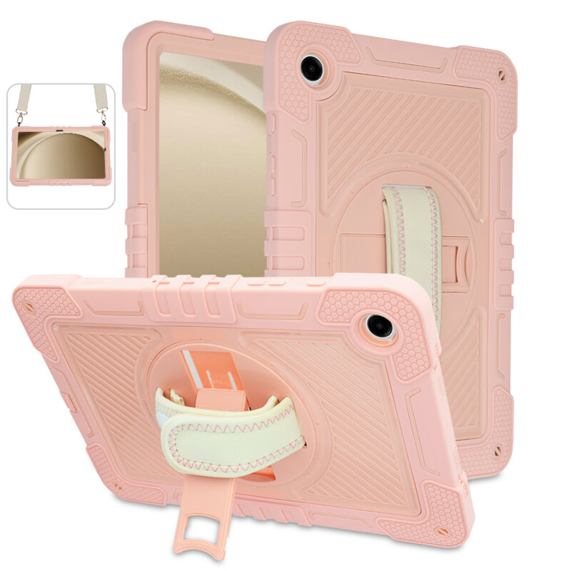 Husa Samsung Galaxy Tab A9 Plus Techsuit StripeShell 360, roz
