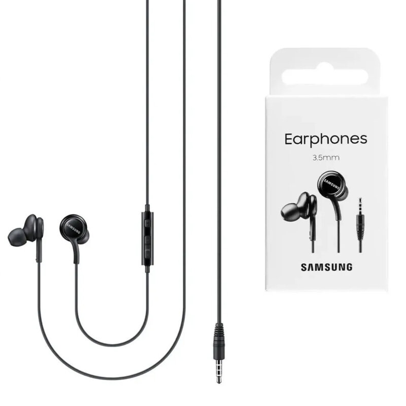 Casti in-ear cu fir Samsung, Jack 3.5mm, negru, EO-IA500BBEGWW