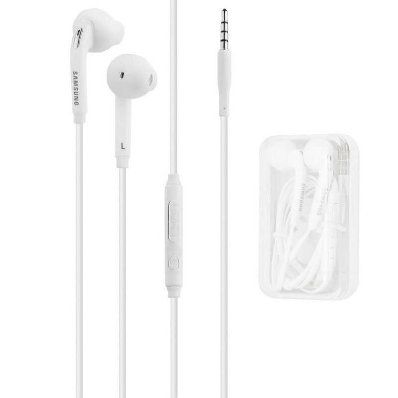 Casti Samsung originale cu fir Jack 3.5mm si microfon, EO-EG920BW, blister
