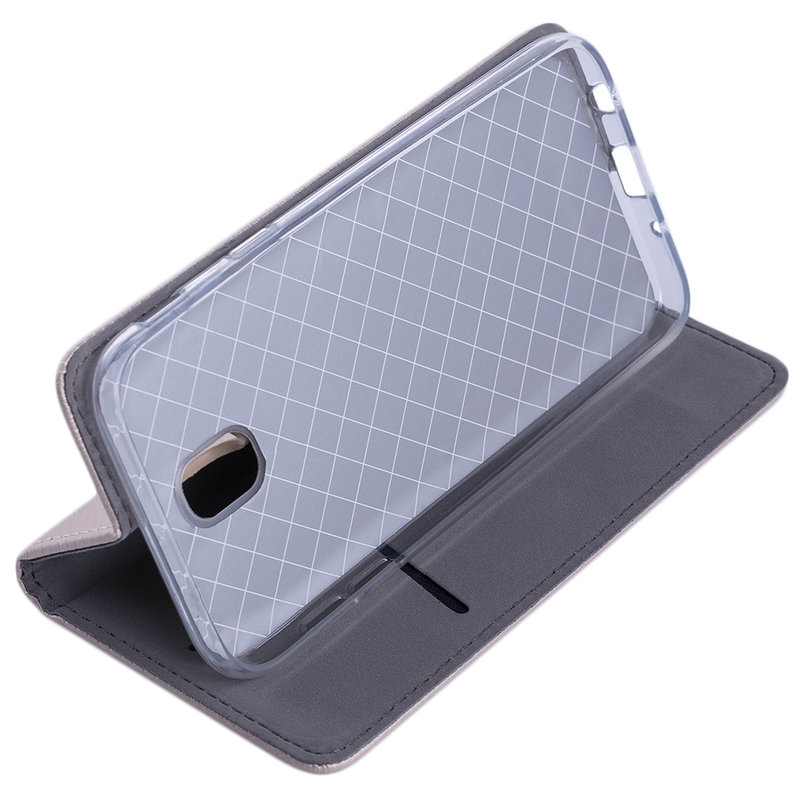 Husa Smart Book Samsung Galaxy J5 2017 J530, Galaxy J5 Pro 2017 Flip Auriu