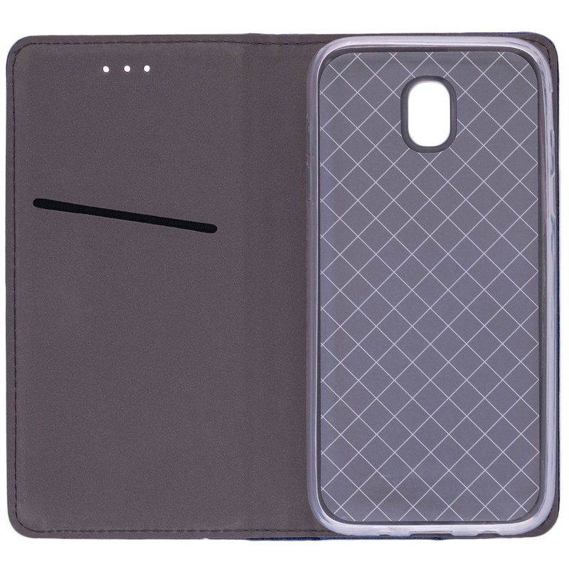 Husa Smart Book Samsung Galaxy J5 2017 J530, Galaxy J5 Pro 2017 Flip Albastru
