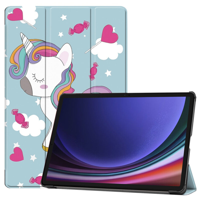Husa Samsung Galaxy Tab S9 Plus Techsuit FoldPro, Unicorn