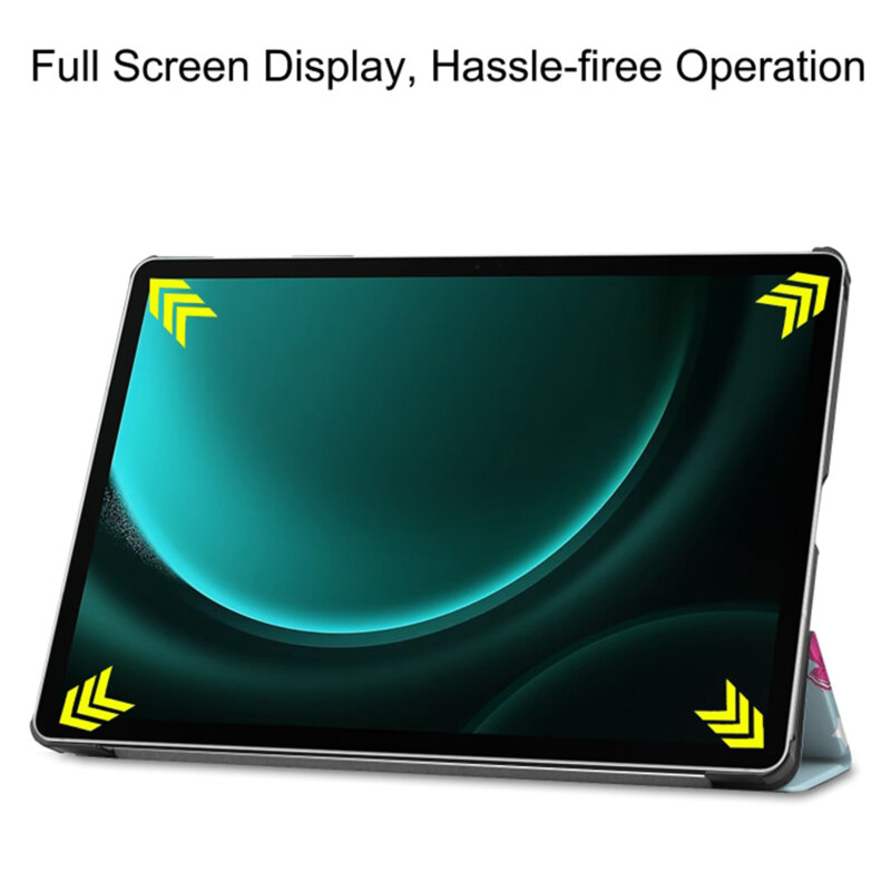 Husa Samsung Galaxy Tab S9 FE Plus Techsuit FoldPro, Unicorn