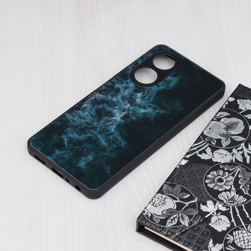 Husa Oppo A58 4G Techsuit Glaze, Blue Nebula