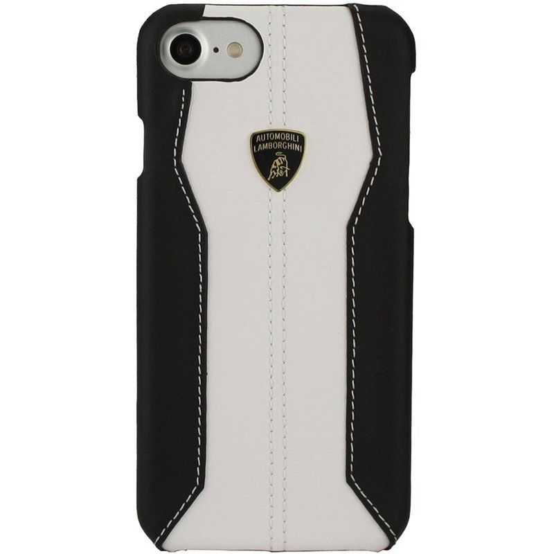 Bumper iPhone 8 Lamborghini Huracan D1 Leather - White