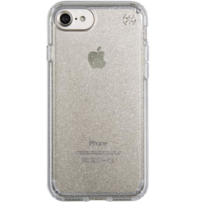 Husa Apple iPhone 7 Speck Presidio Clear Glitter - Gold